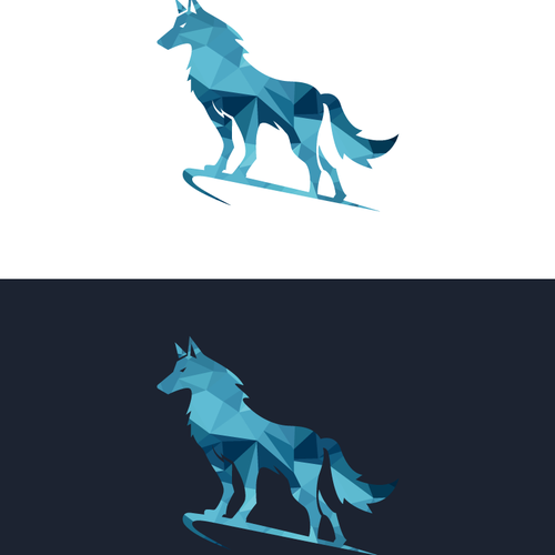 I want a creative and unique Wolf logo for a gaming YouTube channel Réalisé par memindlogo