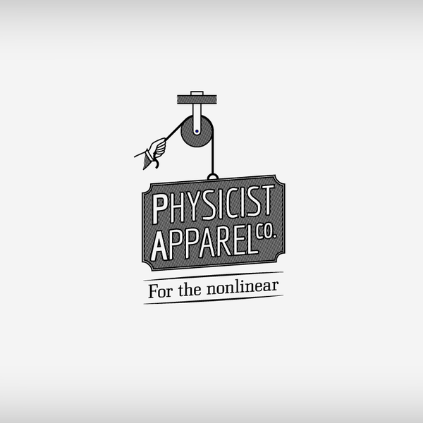 Design by Agustín (Bizarrote) titled "Physicist Apparel Logo"