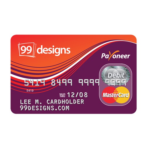 Prepaid 99designs MasterCard® (powered by Payoneer) デザイン by eyenako