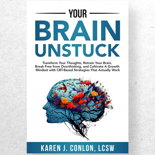 Compelling clean book cover that speaks to growth mindset. Design by ryanurz