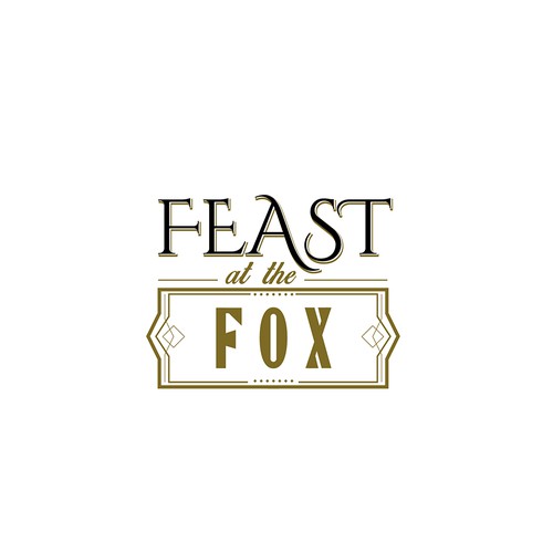 Feast at the Fox - Logo for a Farm to Table Dining Experience Design by Jukire