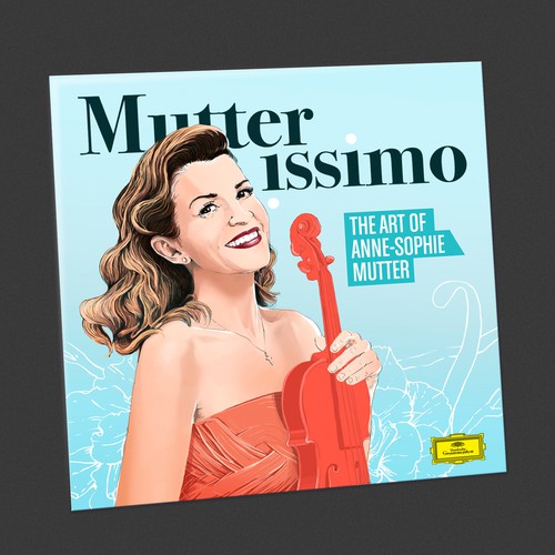 Illustrate the cover for Anne Sophie Mutter’s new album Ontwerp door CamiloGarcia