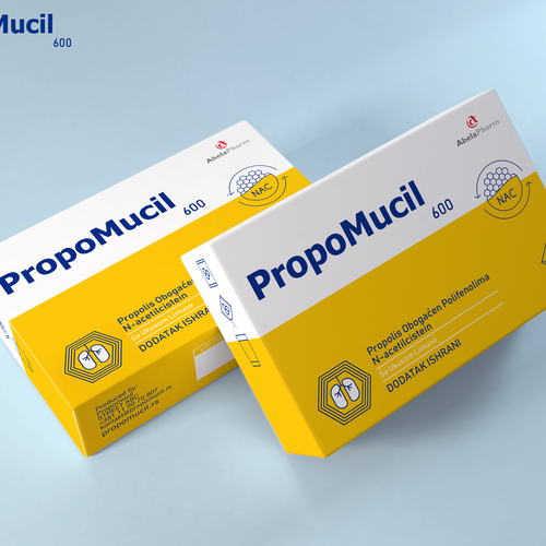 We need a POWERFUL reDesign of mucus relief sachets Design by Sebastian Rubio