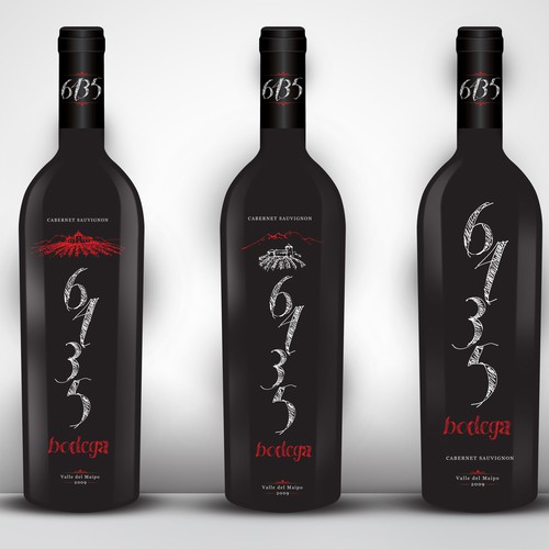 Chilean Wine Bottle - New Company - Design Our Label! Diseño de NowThenPaul