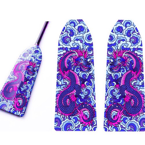 Dragon Boat Paddle Design: Chinese Dragon Design by olartdesign