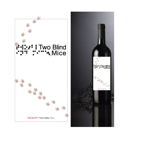 Create the next product label for Two Blind Mice Wines Design por Dizziness Design