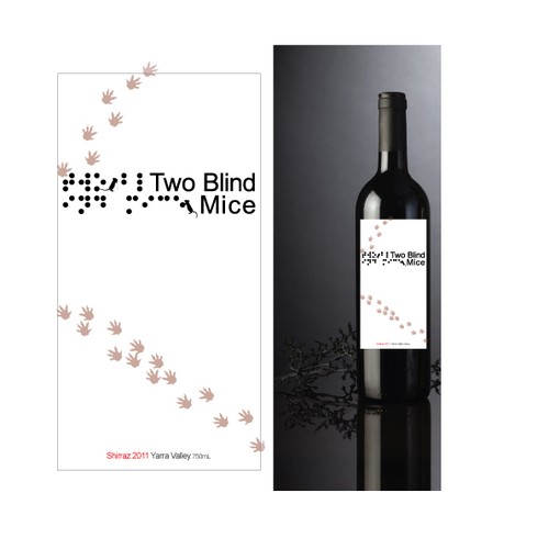 Create the next product label for Two Blind Mice Wines Design by Dizziness Design