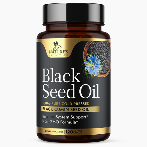 Natural Black Seed Oil Design Needed for Nature's Nutrition Design by Encephalon™