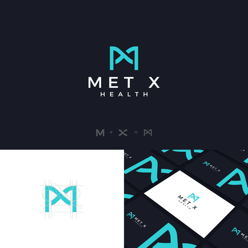 MetX Health Logo - Anti-Cancer Products and Research Design by Mr.Bug™