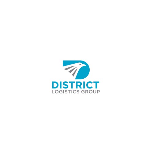 District Logistics Group logo, for automotive transport company Design by byjudesign