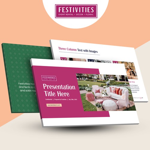 Festivities Powerpoint Deck Design by SN Asha