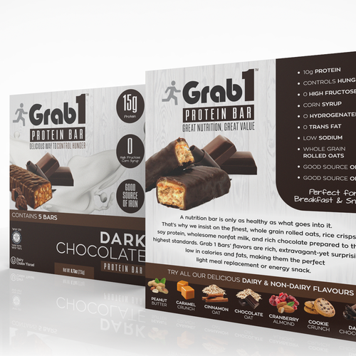 New box design fro Protein bars Design by Thebestbydesign