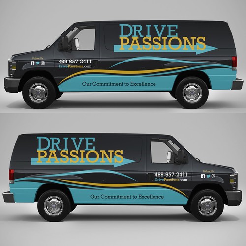 Wrap for a 2008 Ford E-350 Super Duty Commercial Cargo Van Design by ezesol™