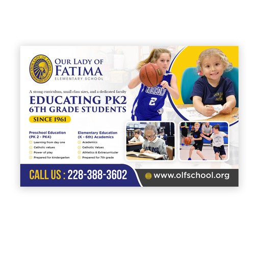 Designs | Creative Ad for Elementary School | Postcard, flyer or print ...