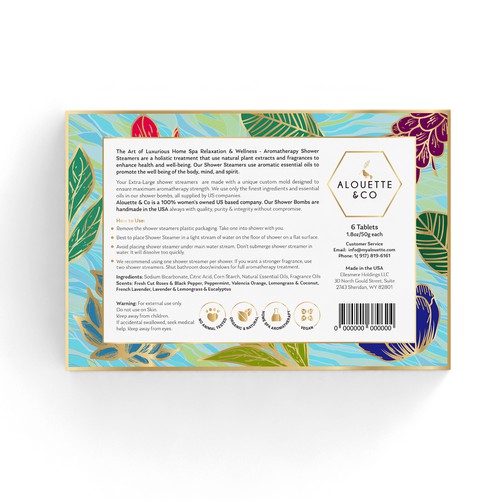 Design Beautiful Colorful Shower Steamer Gift Box that shouts Click me!  for French Luxury Bath & Shower Company Design by EffieK