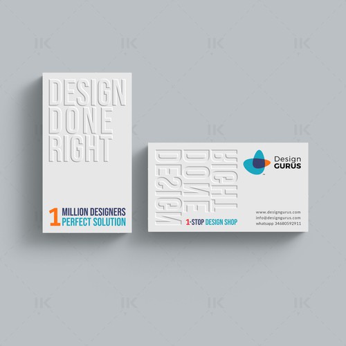 Business Card for DesignGurus.com Design réalisé par IK_Designs