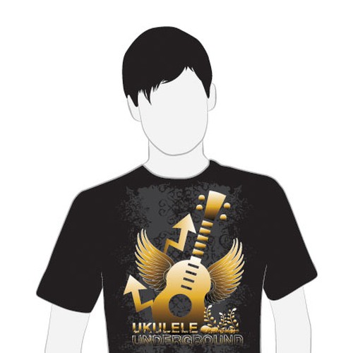 T-Shirt Design for the New Generation of Ukulele Players Diseño de Muhaz