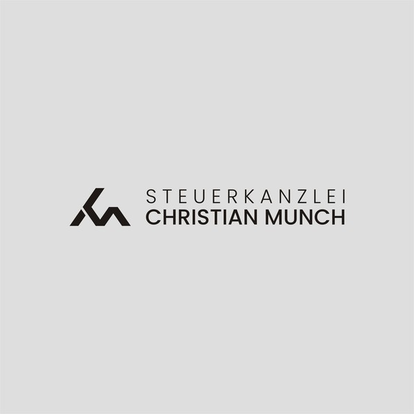 Design by markotik titled "Erstelle ein Logo für Steuerkanzlei Christian Münch, mit den Buchstaben CM; das Zeichen von Xing"