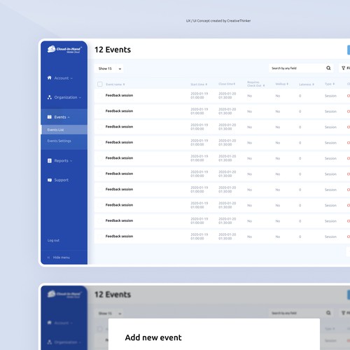 Designing an Intuitive Customer Facing Portal for Our Hybrid Solution on LAMP Design by CreativeThinker