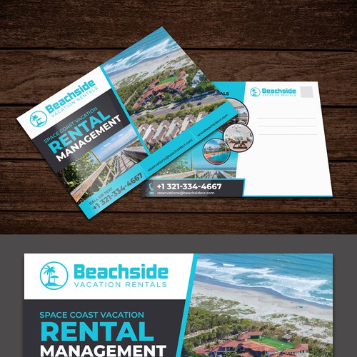 Design a Vacation Rental Management Postcard - Appeal to Property Owners Design by websmartusa