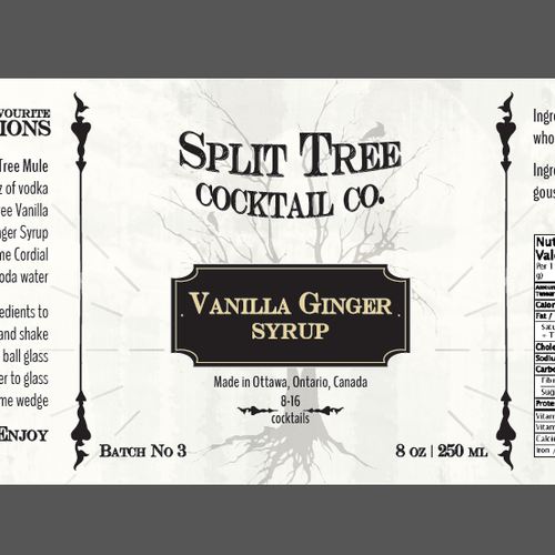 Create a custom group of labels for cocktail mixes! Design by larosempier91