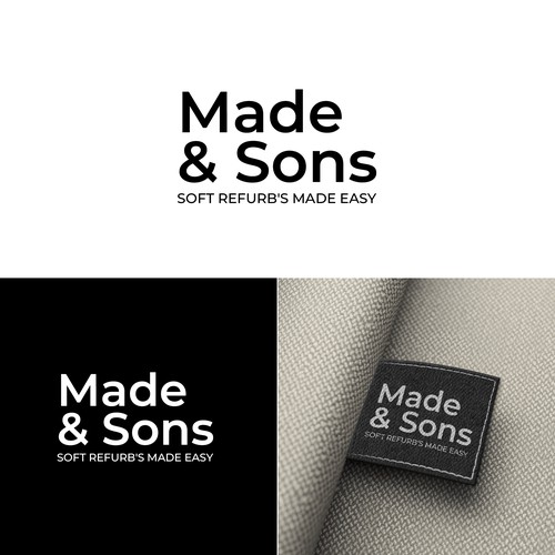 Luxury Meets Ease: Logo & Card Design for Made & Sons Design by Razades Studio