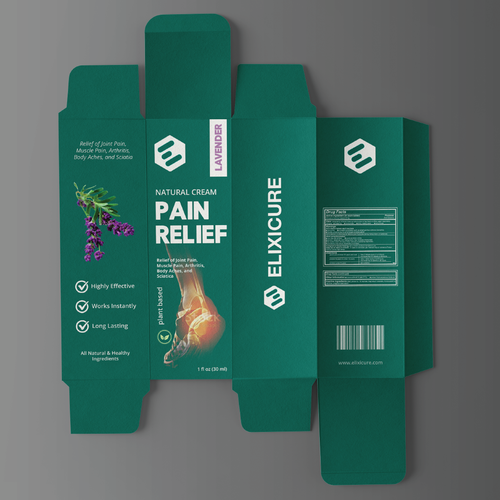 Pain Relief Cream Packaging Design by t1.std