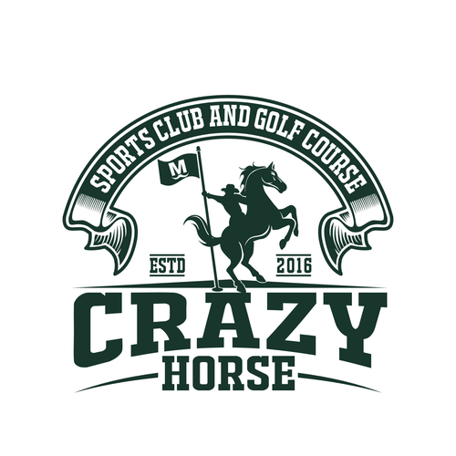Crazy Horse Sports Club and Golf Course Logo design contest