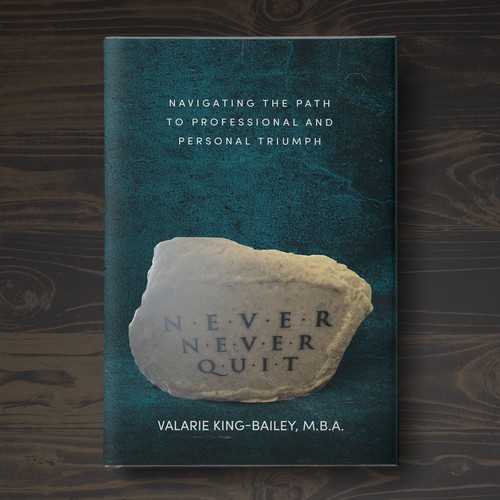 NEVER NEVER QUIT BOOK COVER DESIGN Design by Aaniyah.ahmed