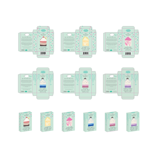 Design by Rebekah.M titled "Packaging for The Succulent Soapery"