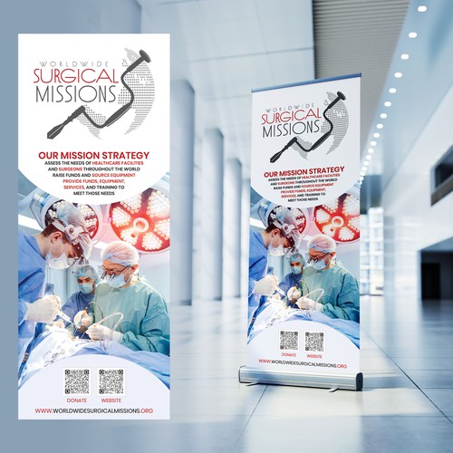 Design di Surgical Non-Profit needs two 33x84in retractable banners for exhibitions di LSG Design