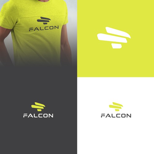 Falcon Sports Apparel logo Diseño de Pixio