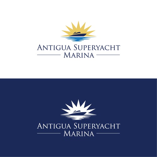Logo for Antigua Superyacht Marina Design by CAKPAN