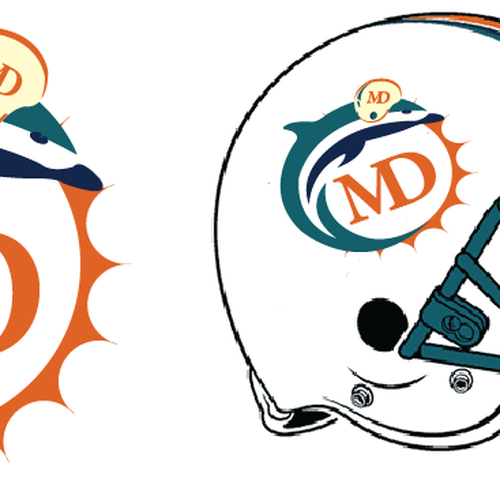 99designs community contest: Help the Miami Dolphins NFL team re-design its logo! Design réalisé par RichardGoddard