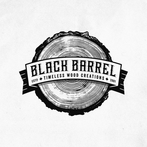 Create a vintage logo for Black Barrel Design by rl X