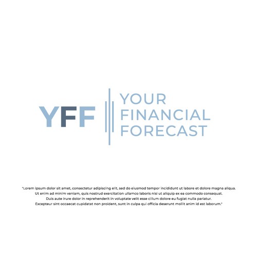 Your Financial Forecast Logo Design by F & S design.