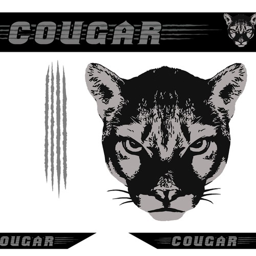 Design a Cricket Bat label for Cougar Cricket Design por Sasa.zekonja