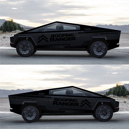 Roofing Ranger Cybertruck design Design by icon89GraPhicDeSign
