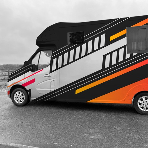 Stunning Horsebox Graphics Design Design by icon89GraPhicDeSign