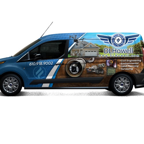 We are an engineering firm in need of a sharp design for a van wrap Design by AdrianC_Designer✅