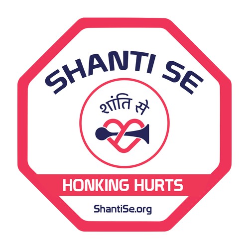 Designs for a no-honking campaign Design by Thinks Graphics