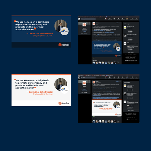 Designs | Template designs for Linkedin - Kemiex | Other design contest