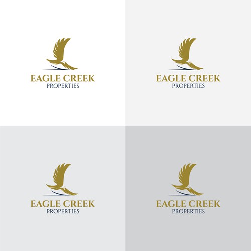 Design "Eagle Creek Properties" logo- Buy Real Estate from owners. Design by deez.xyz