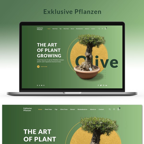 Design by Vl@daS titled "Exclusive plant shop design"