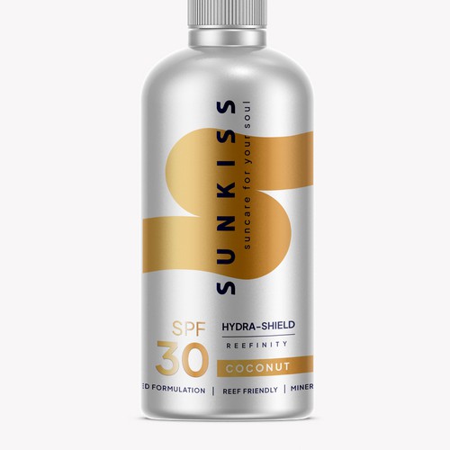 Luxury Sunscreen Label Design by Lady Goga