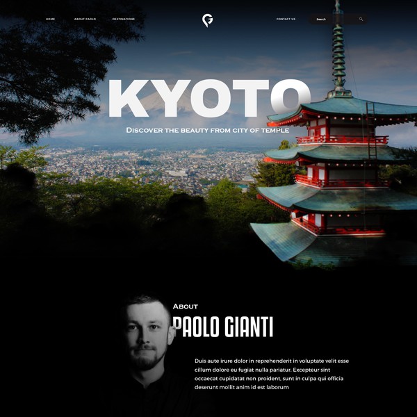Website design for Photographer