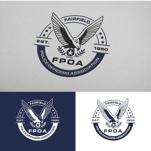 Design di Police Officers Association Logo di gravisio