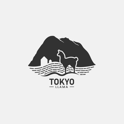 Outdoor brand logo for popular YouTube channel, Tokyo Llama Design von ceylongraphic