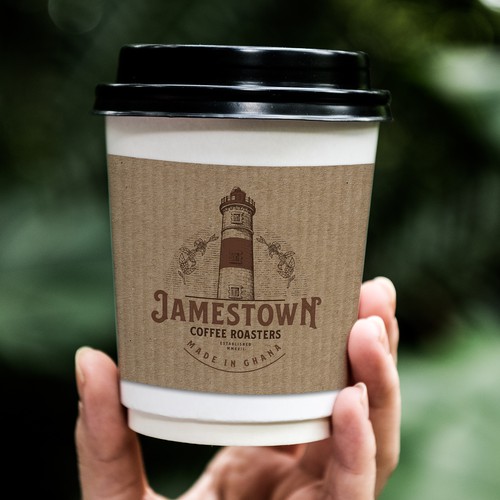 Coffee To-Go Cup Design for Cafe in Ghana Diseño de CREA CO