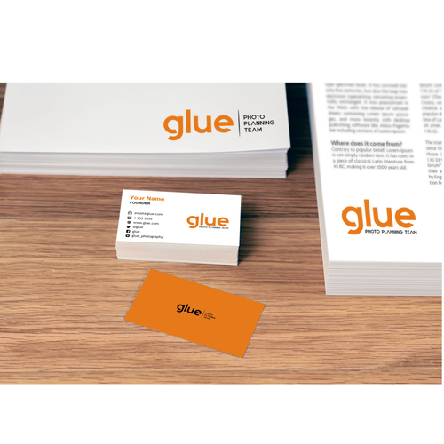 Gewinner des Wettbewerbs „glueとすぐわかるシンプルでオシャレなロゴにしてください！“ in der Kategorie Logo & Visitenkarte von a meer